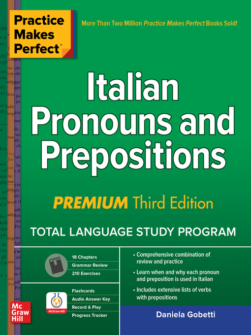 Title details for Italian Pronouns and Prepositions by Daniela Gobetti - Available